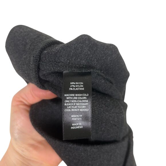 Betabrand Dark Gray Straight Leg Pull On Dress Pants Women’s Medium Petite - Picture 6 of 6